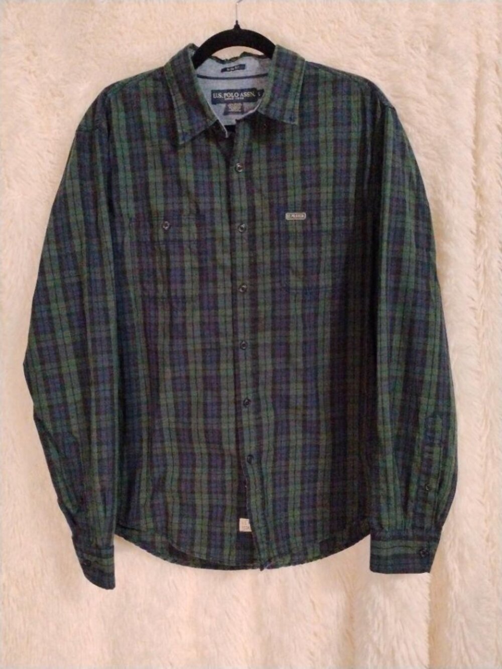 U.S. Polo ASSN. Men Long Sleeve Casual Button Down Shirt Size L